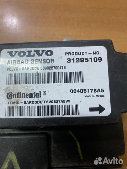 Блок управления Airbag Volvo S40