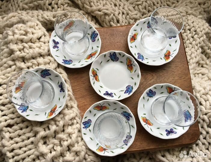 Чайный турецкий набор с армудами Porland