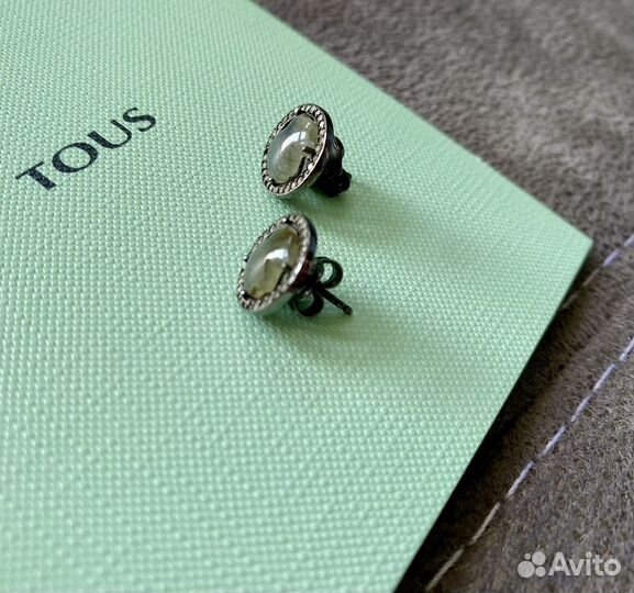 Tous серьги бриллианты серебро