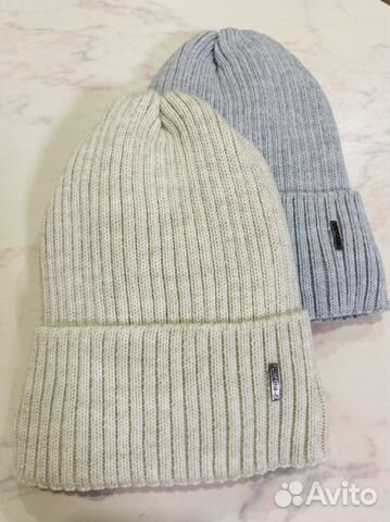 Шапка женская вязаная на флисе