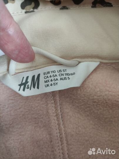 Новая куртка softshell H&M на девочку (110-116)