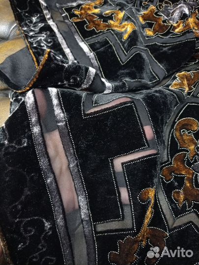 Палантин 175х50 панбархат на шелке из Венеции