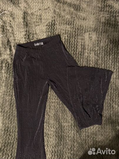 Брюки-лосины с люрексом