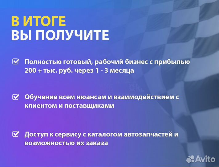 Готовый бизнес. Автозапчасти