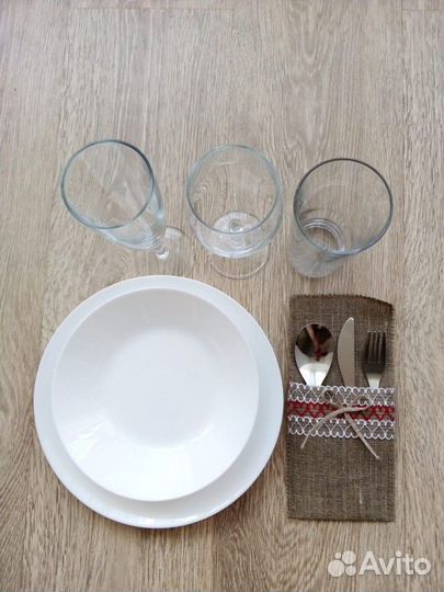 Аренда посуды (тарелки, бокалы, стаканы, приборы)