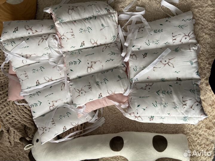 Бортики для круглой и овальной кроватки