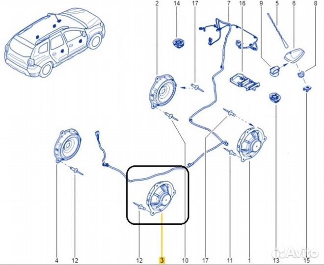 Динамик Renault Duster F4R 2021