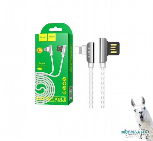 Качественный кабель type-C - hoco U42 (угловой)