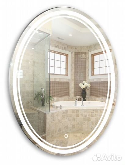 Зеркало azario vigo 570х770 c подсветкой и диммер