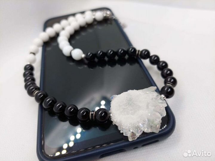 Колье-чокер Агат камень