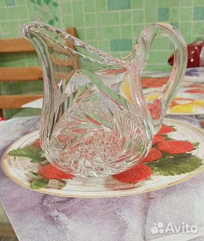 Соусник(молочник).Хрусталь СССР, винтаж