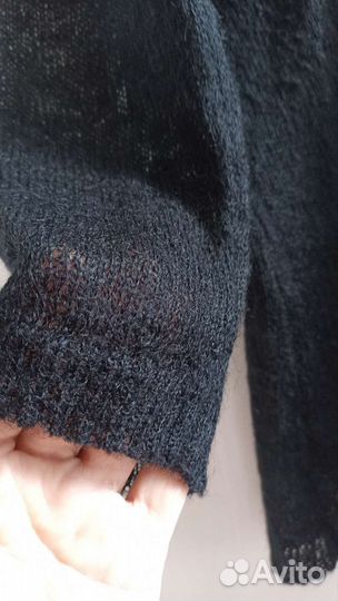 Пуловер паутинка, женский S, мохер, шерсть