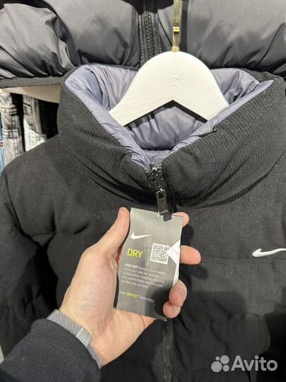 Пуховик Nike вельвет двухсторонний