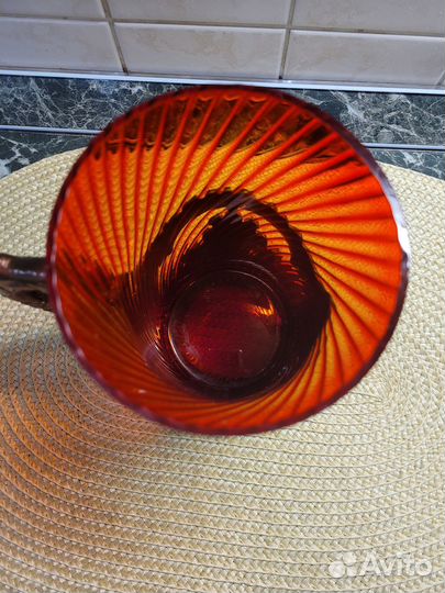 Кружка рубиновое стекло СССР