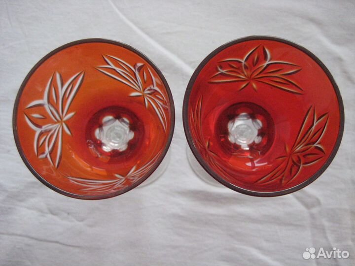 Фужеры хрусталь Чехия