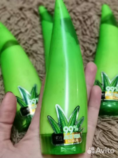 Гель и скраб с экстрактом алоэ вера 120мл