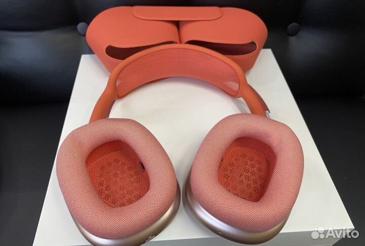 Airpods Max Pink with Red новинка