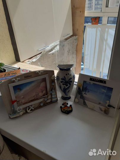 Ваза Гжель, 2е Рамки д/фото Maiiorka от