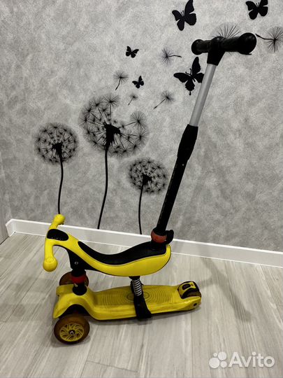 Детский самокат 3 х колесный Б/У