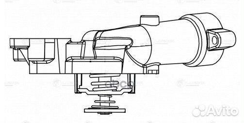 Термостат GM captiva/antara 06- с алюм. корпусо