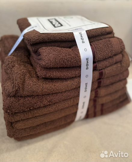 Комплект махровых полотенец 12шт