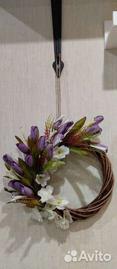 Венок декоративный весенний