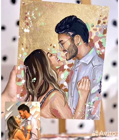 Портрет на холсте по фото в Свободах