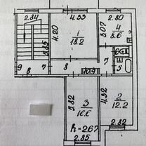 3-к. квартира, 70 м², 3/5 эт.