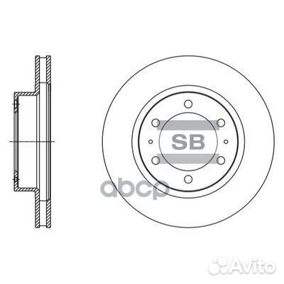 SD4098 диск тормозной передний Toyota Land Cru