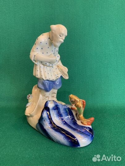 Статуэтка Старик и золотая рыбка