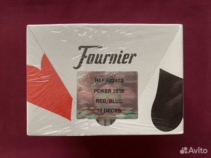 Карты игральные 100 пластик Фурнье2818