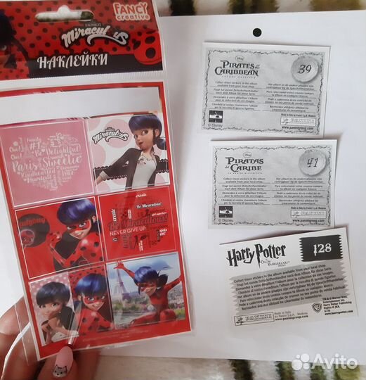 Наклейки (Леди Баг, пираты к/м, гарри поттер)