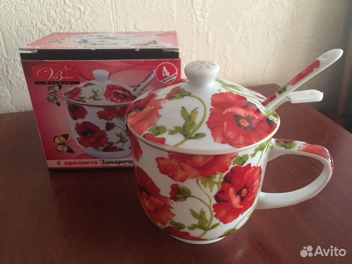 Заварочная кружка 4 предмета новая