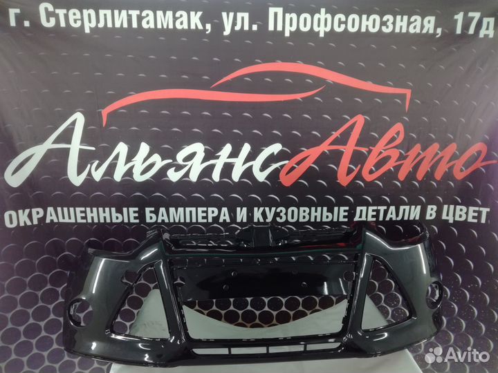 Бампер передний форд фокус 3 черный