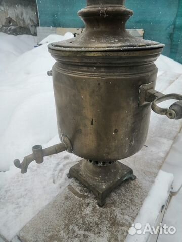 Самовар на дровах медный