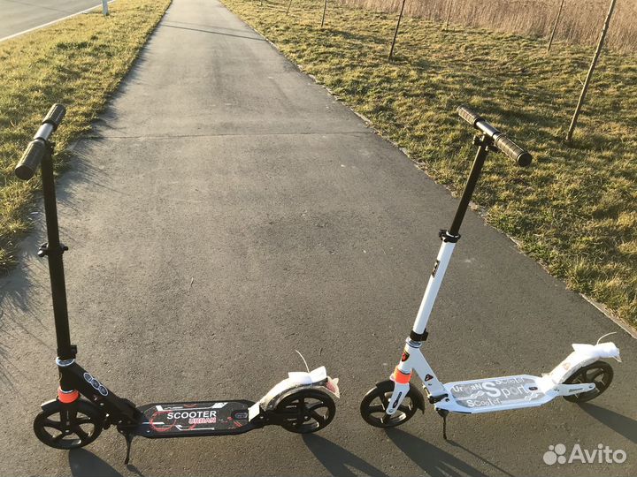 Самокат xz-116-c два амортизатора