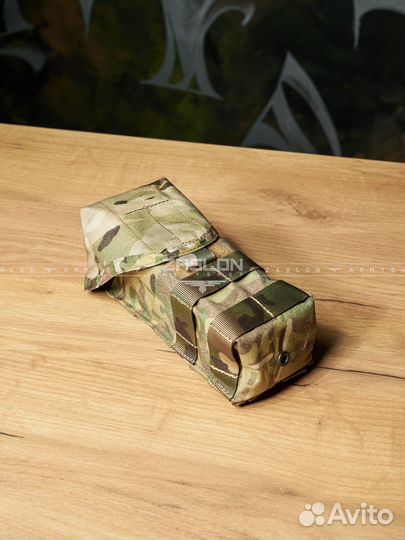 Подсумок двойной с клапаном (Мультикам/Мох)