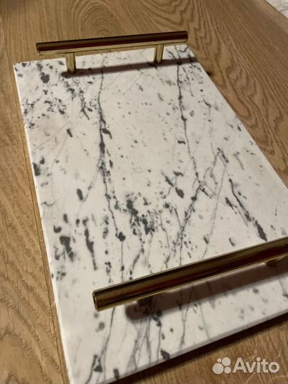 Мраморный поднос