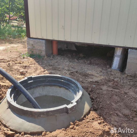 Септик из жб колец под ключ