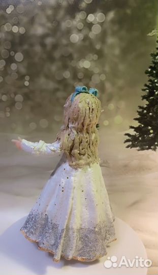 Ватные елочные игрушки ручной работы