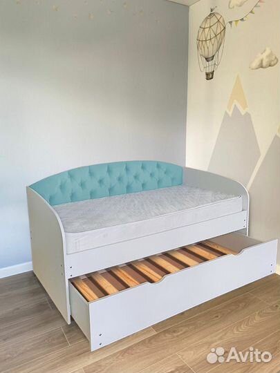 Кровать велюр лдсп трансформер от 2х лет