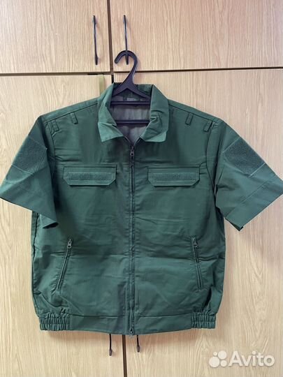 Форма офисная тип А с коротким рукавом зеленая