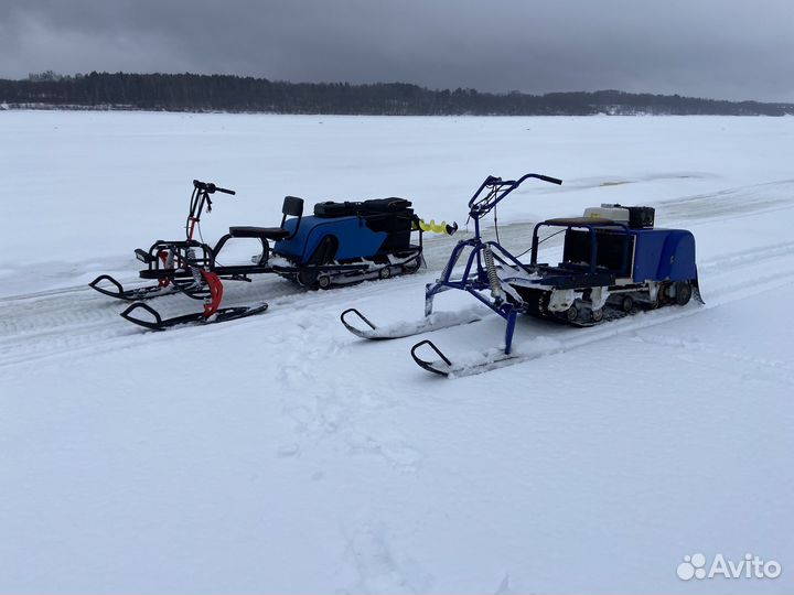 Снегоход мотобуксировщик barboss baltmotors 18 л.с