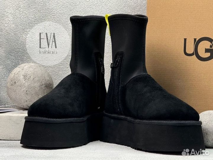 Угги женские на платформе Ugg Classic Dipper Black