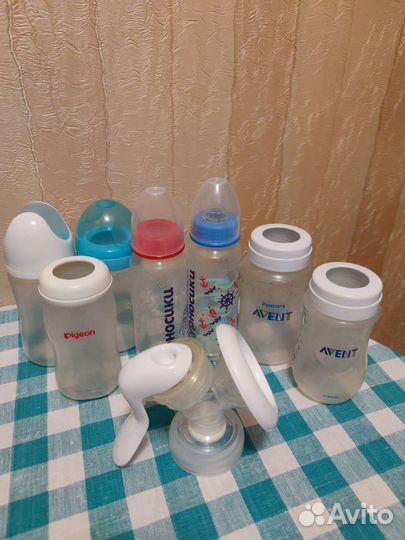 Бутылочки для кормления, подогреватель