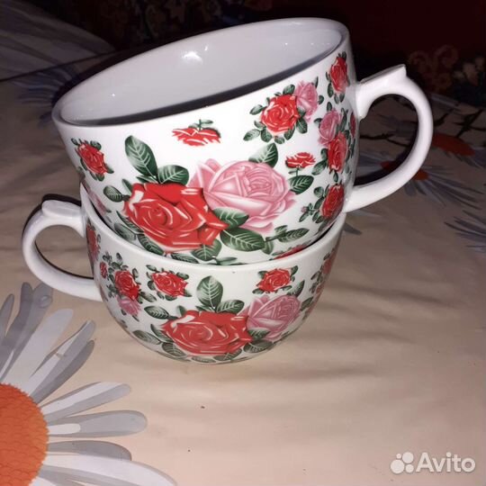 Чашки суповые новые