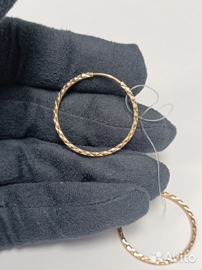 Золотые серьги,арт 32
