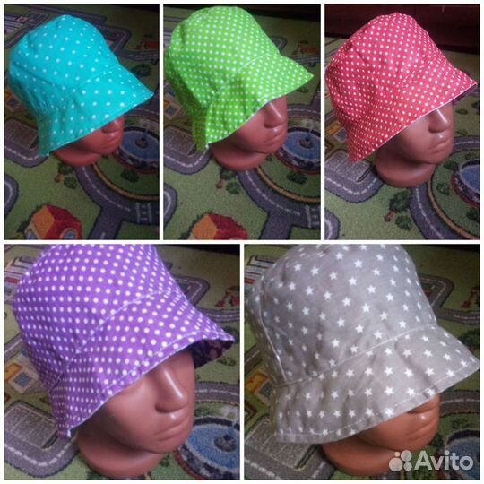 Панамки, косынки хлопковые