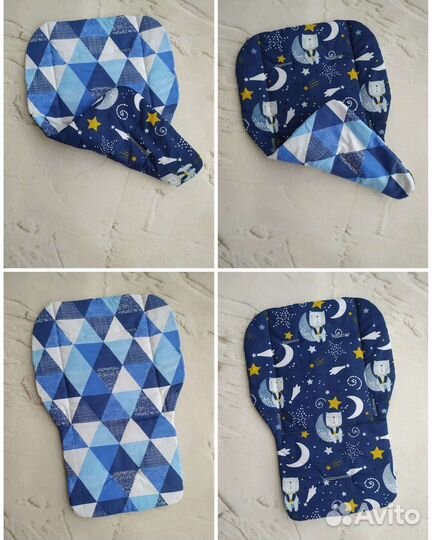 Двухсторонний универсал матрасик вкладыш в коляску