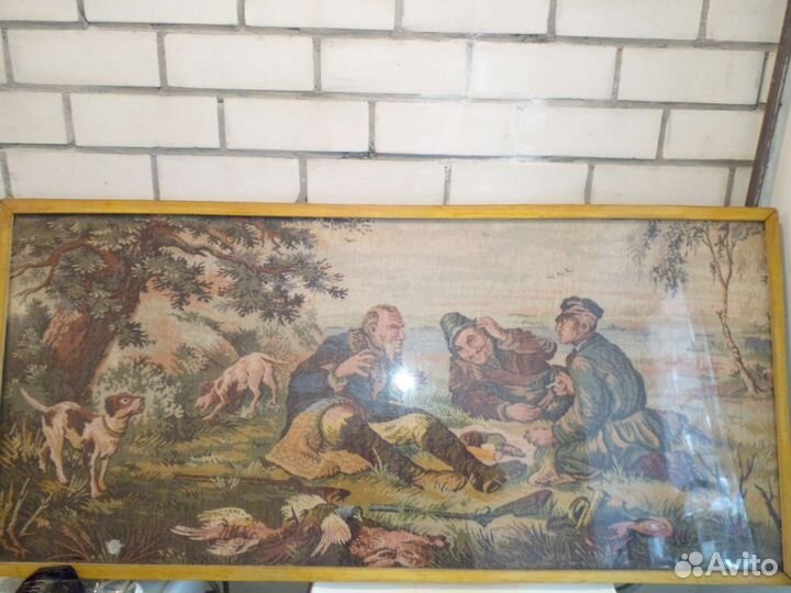 Картина Охотники на привале пр-ва СССР